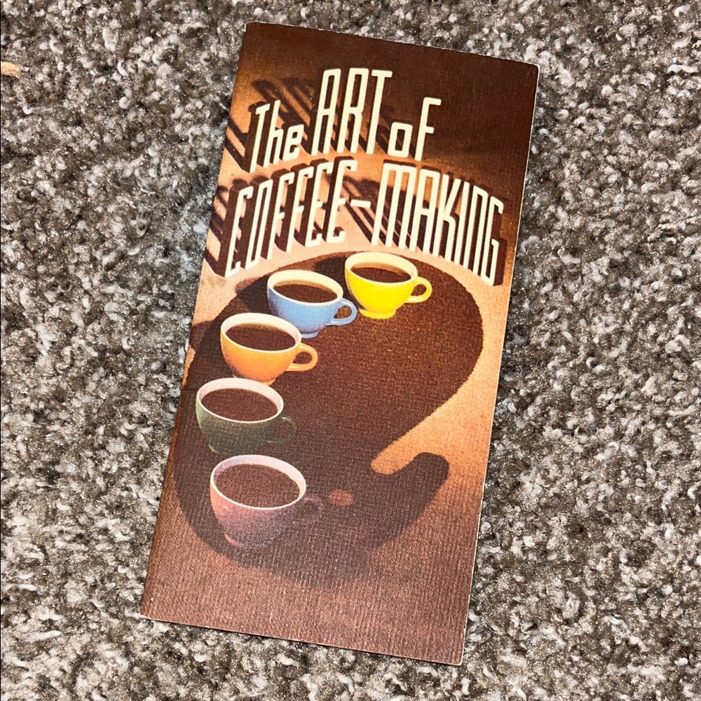 The Art of Coffee-Making Book Vintage